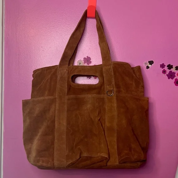 Free People Suede Caravan Tote brown - Picture 6 of 15
